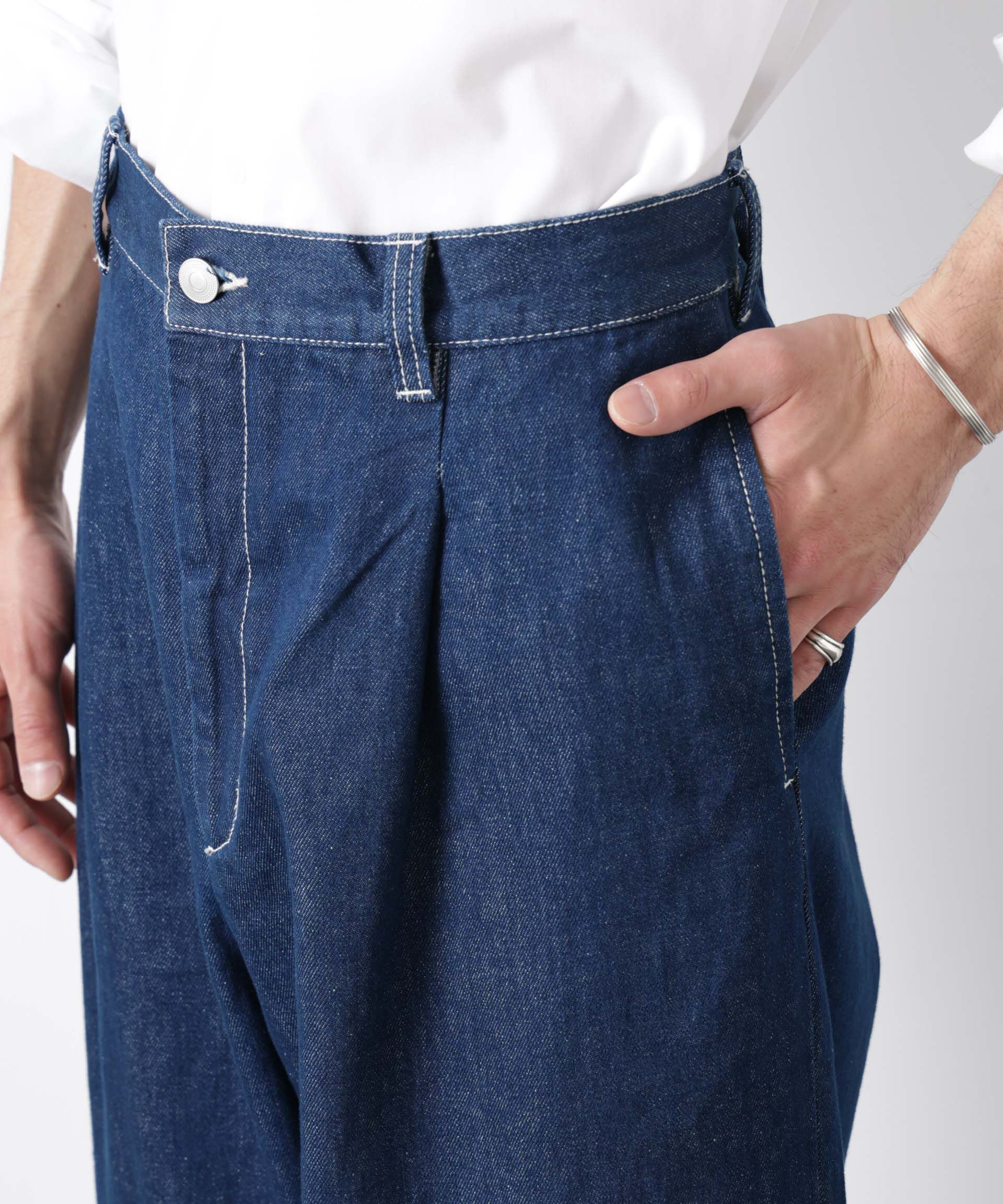 nano･universe「｢OtoNANO｣大人のワイドデニムパンツ」|チノ|