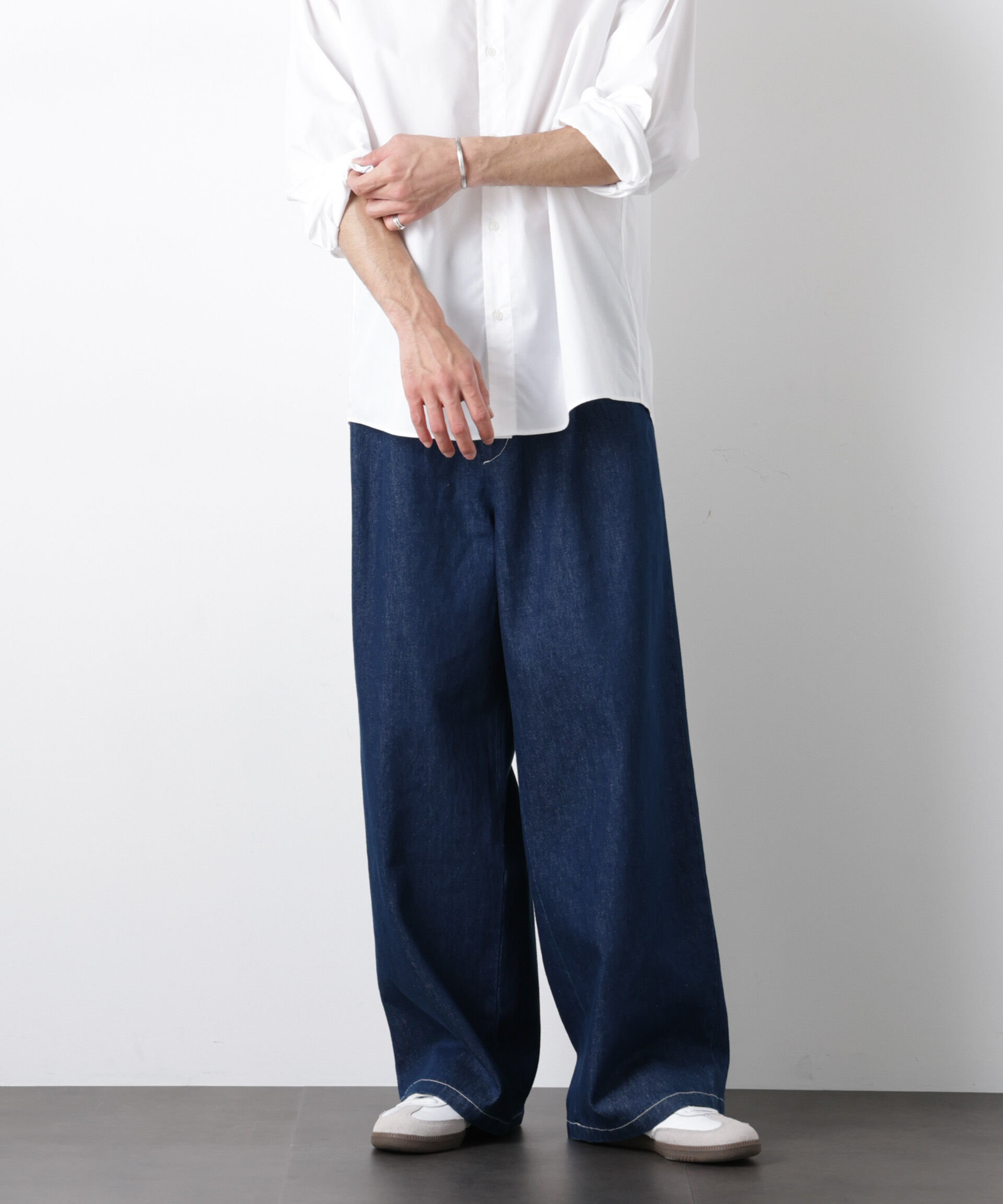 nano･universe「｢OtoNANO｣大人のワイドデニムパンツ」|チノ|