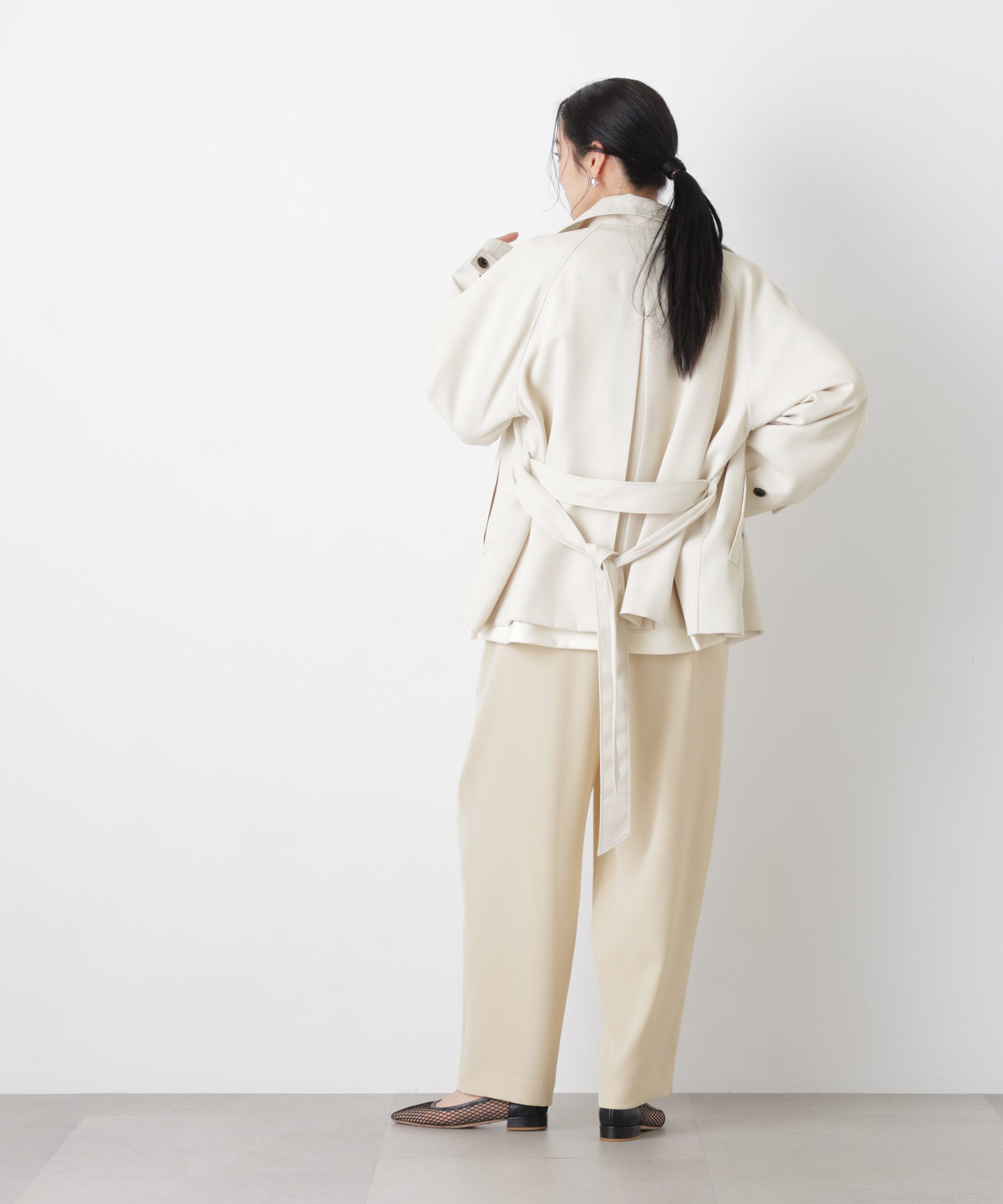 nano･universe「エアリーツイルベルテッドショートコート」|その他|