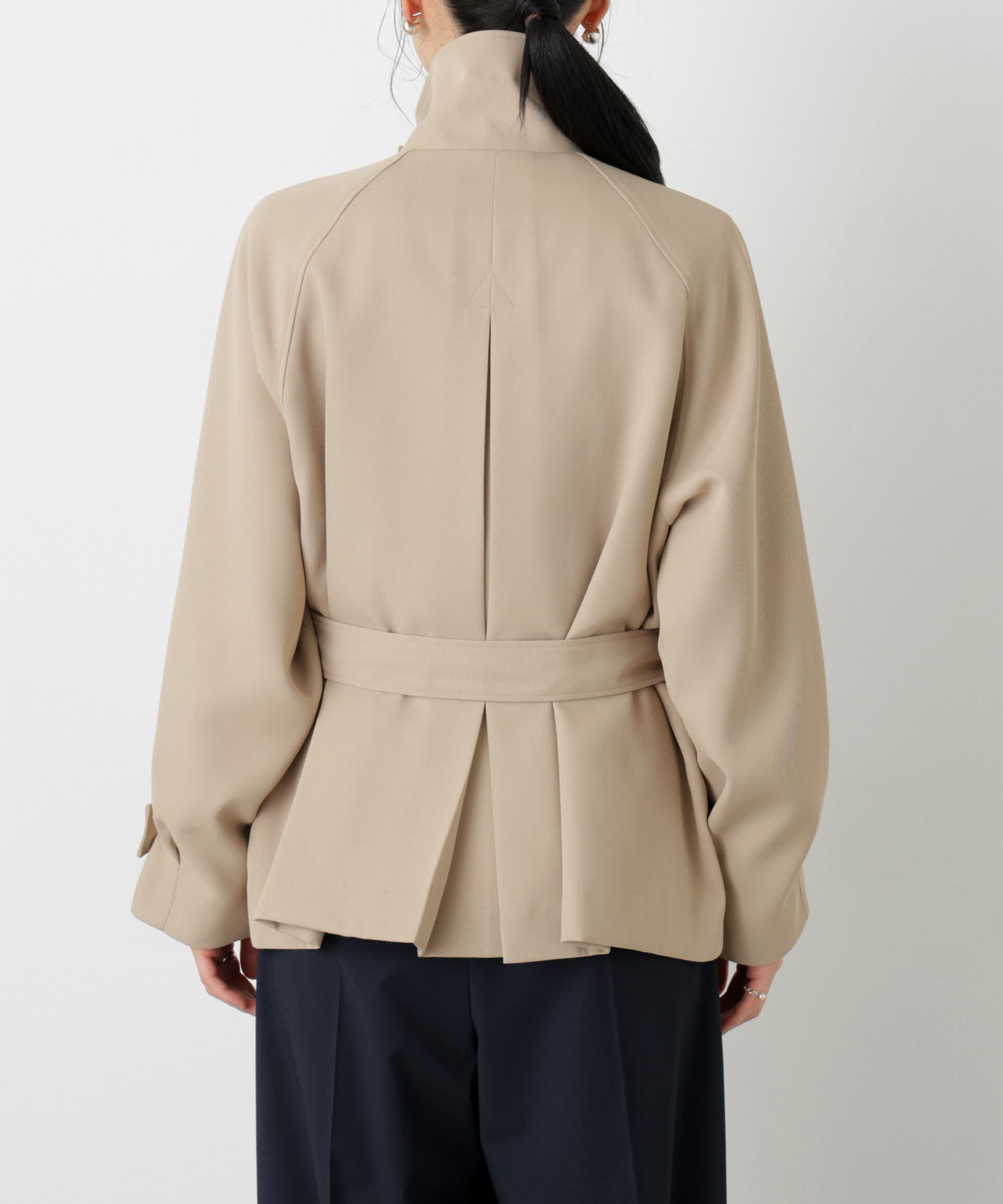 nano･universe「エアリーツイルベルテッドショートコート」|その他|