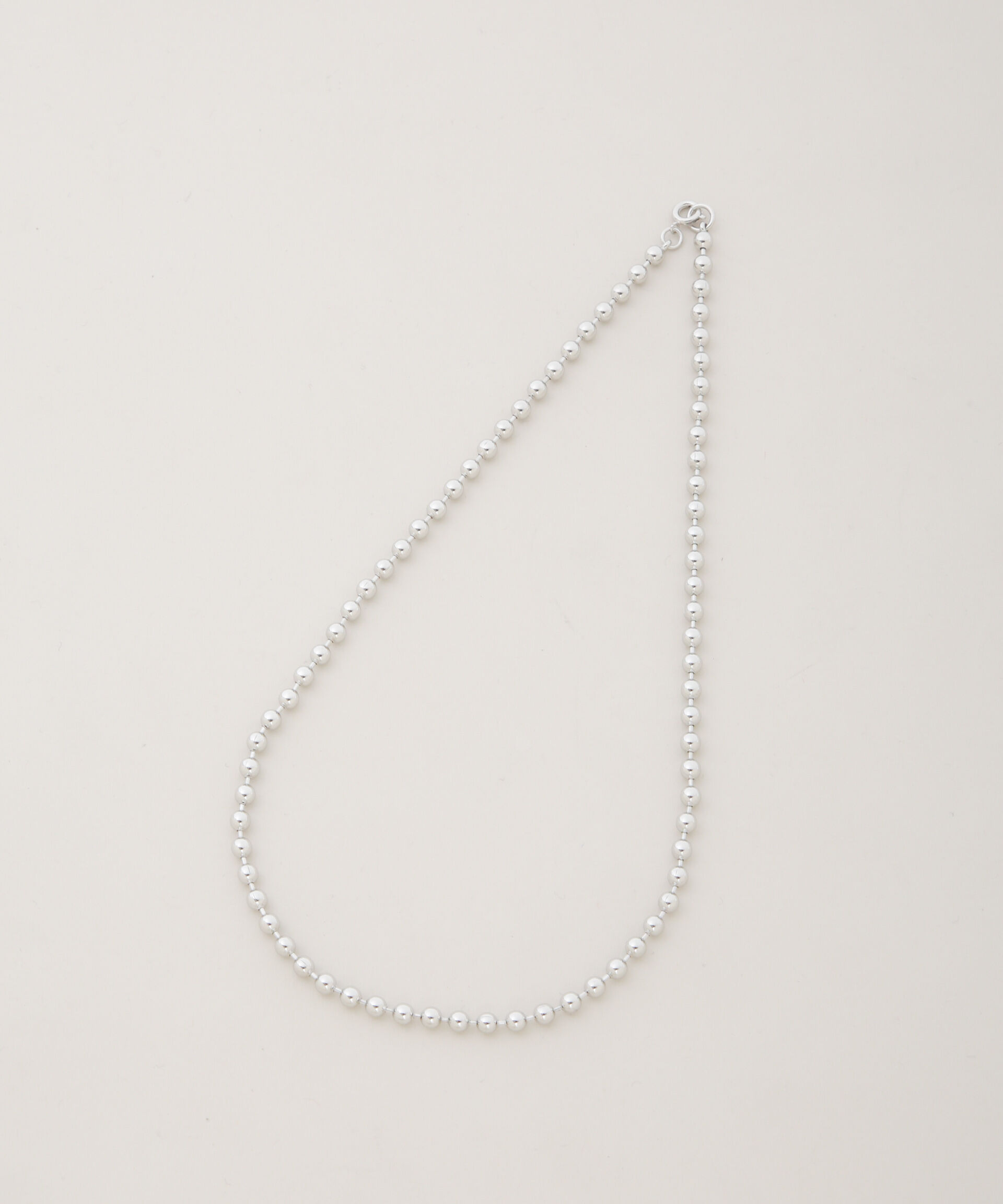 nano･universe「4mmボールチェーンネックレス長さ40cm」|ネックレス|