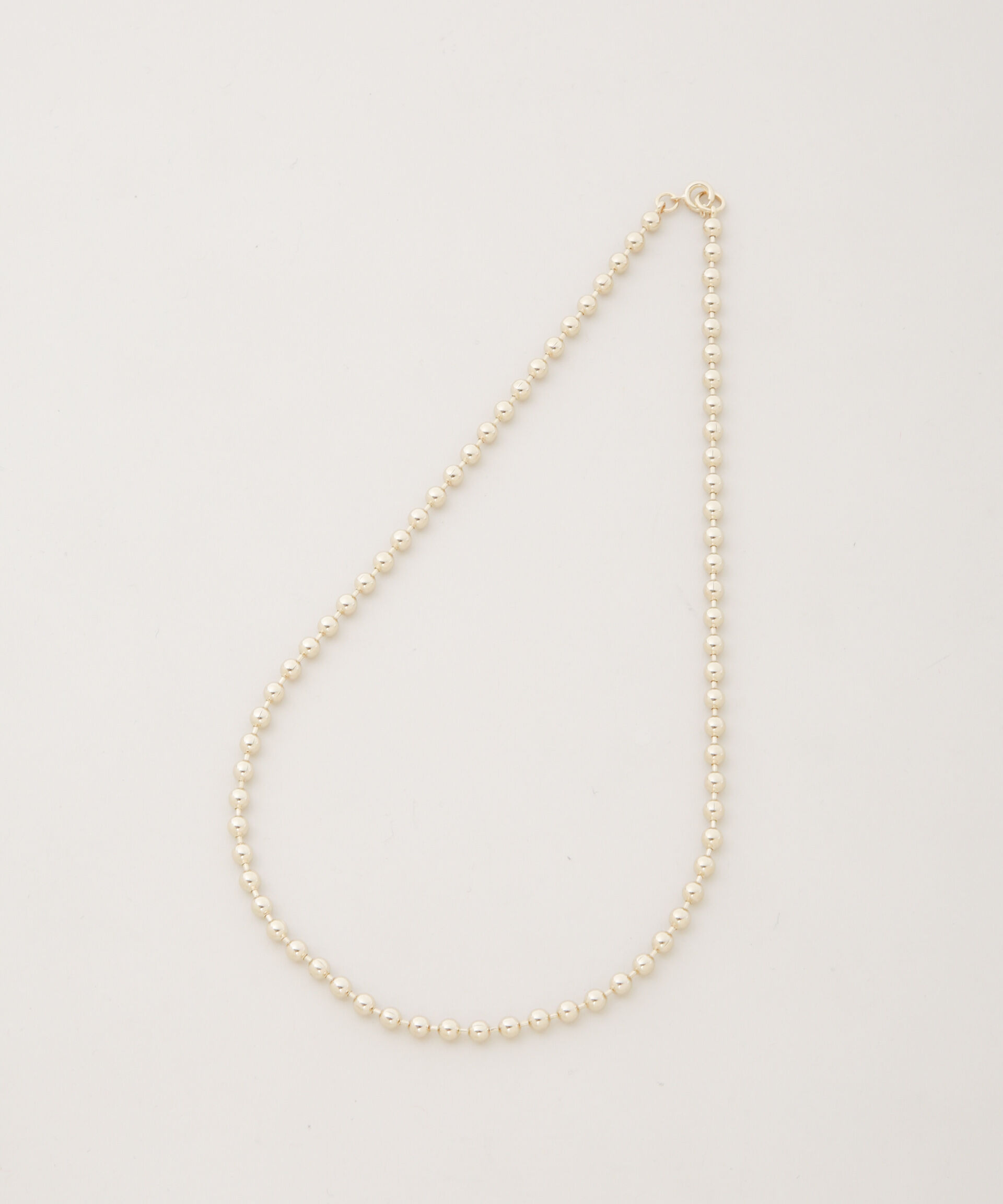 nano･universe「4mmボールチェーンネックレス長さ40cm」|ネックレス|