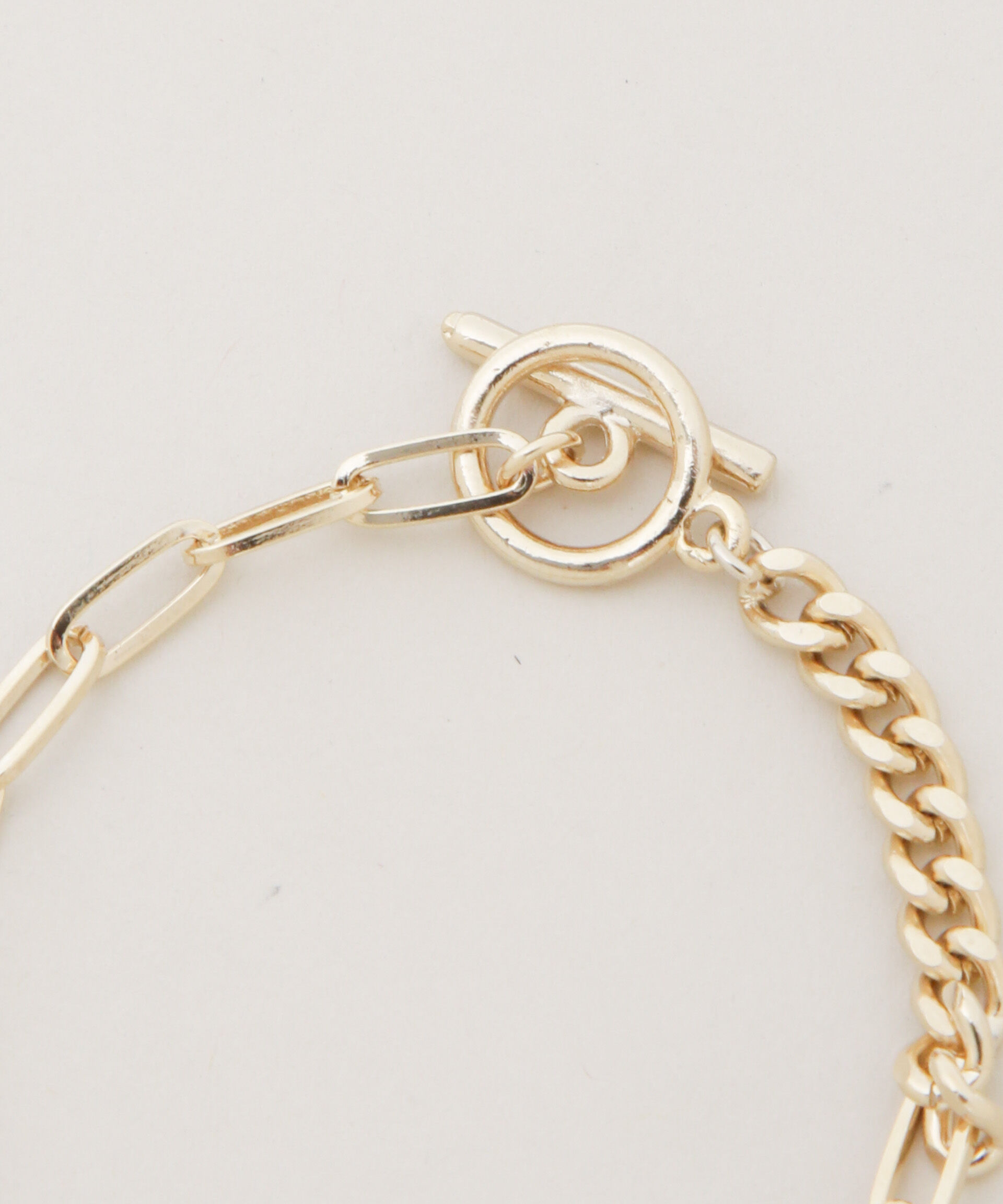 nano･universe「コンビチェーンデザインブレスレット長さ16.5cm」|ブレスレット・バングル|