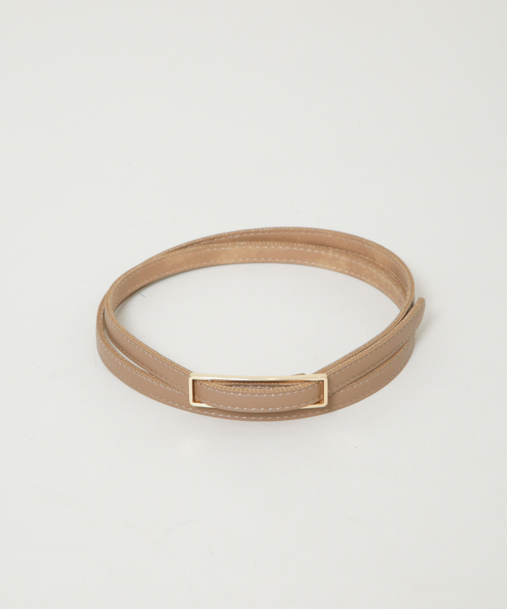 nano･universe「無段階調整 レクタングル型バックルベルト」|ベルト|