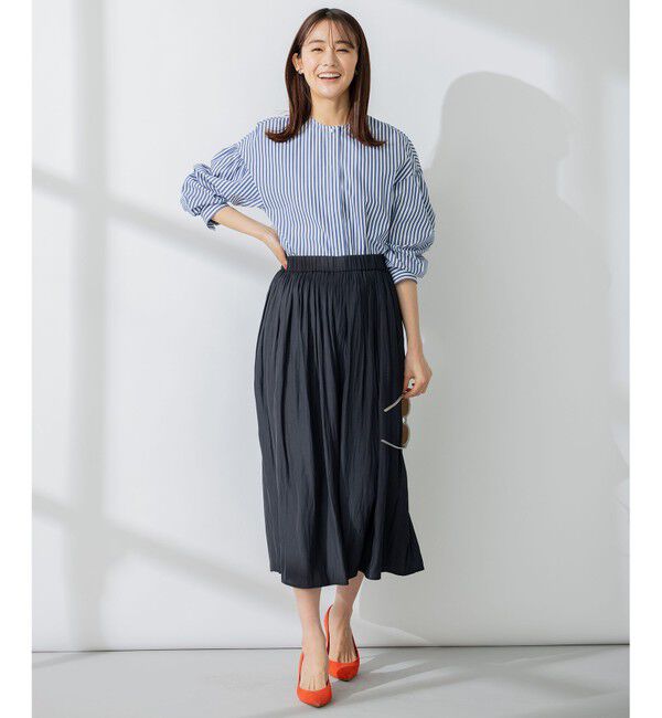 組曲「【新色追加・ウエスト調整可】ギャザーライトデシン パンツ」|その他|