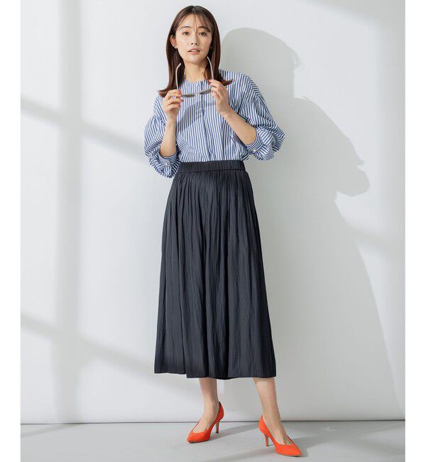 組曲「【新色追加・ウエスト調整可】ギャザーライトデシン パンツ」|その他|