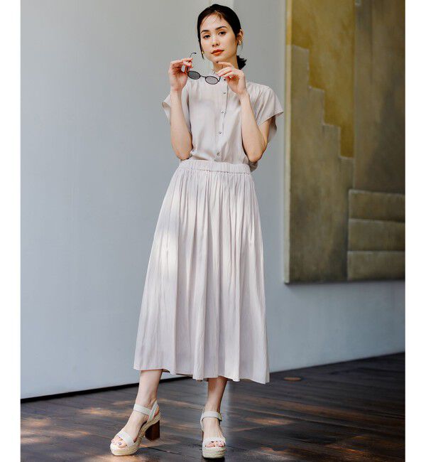 組曲「【新色追加・ウエスト調整可】ギャザーライトデシン パンツ」|その他|