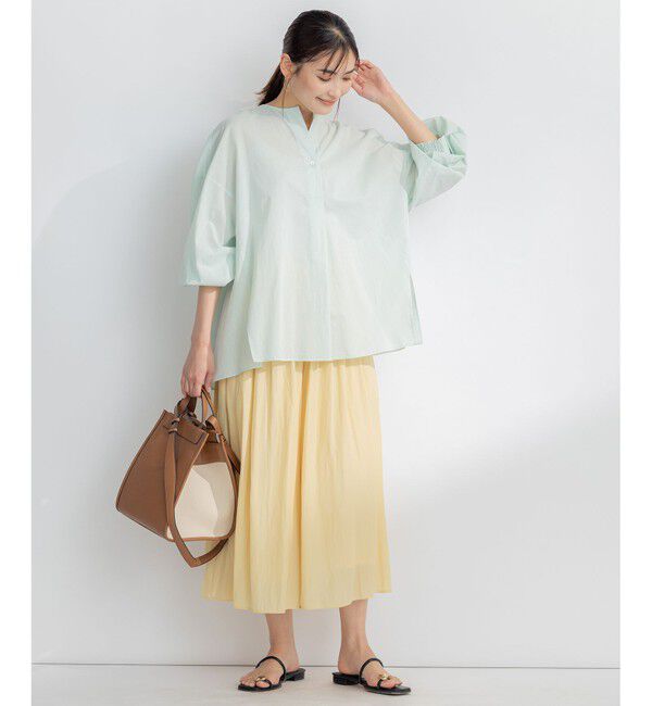 組曲「【新色追加・ウエスト調整可】ギャザーライトデシン パンツ」|その他|