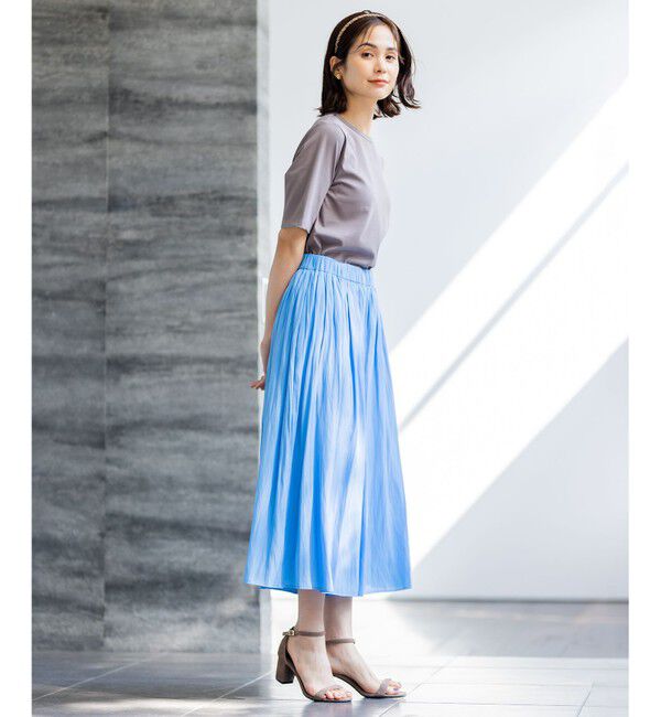 組曲「【新色追加・ウエスト調整可】ギャザーライトデシン パンツ」|その他|