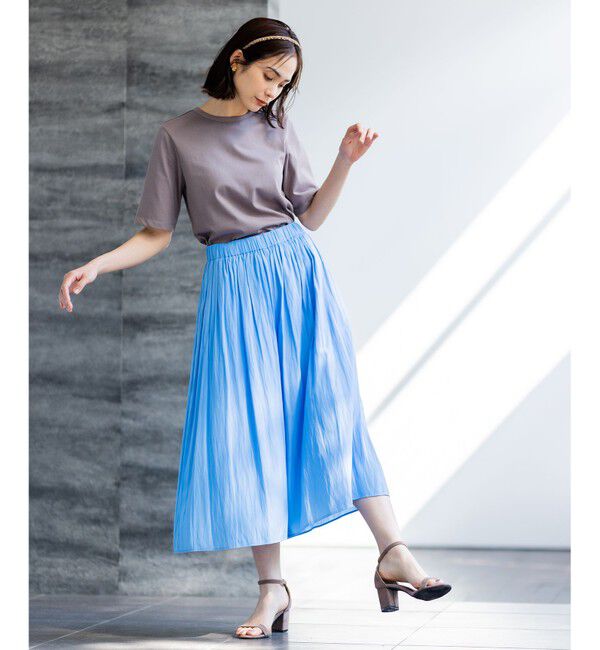 組曲「【新色追加・ウエスト調整可】ギャザーライトデシン パンツ」|その他|