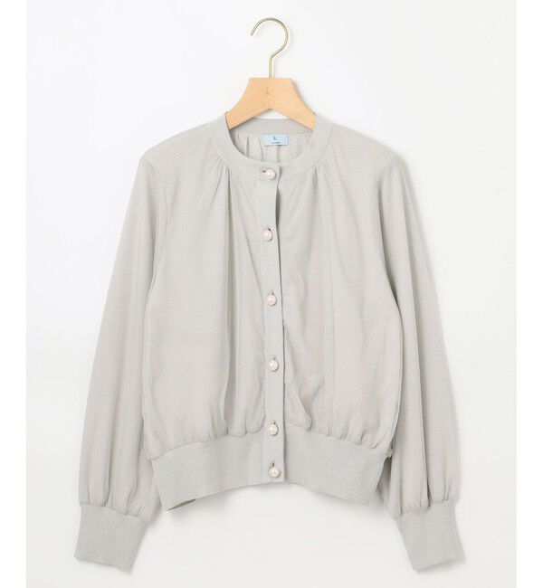 組曲「【WEB限定】チュールニット ブルゾン」|カーディガン|