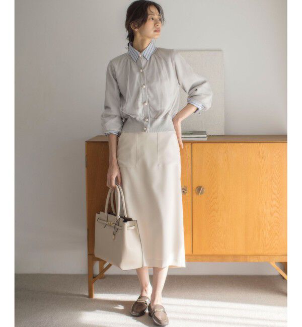 組曲「【WEB限定】チュールニット ブルゾン」|カーディガン|