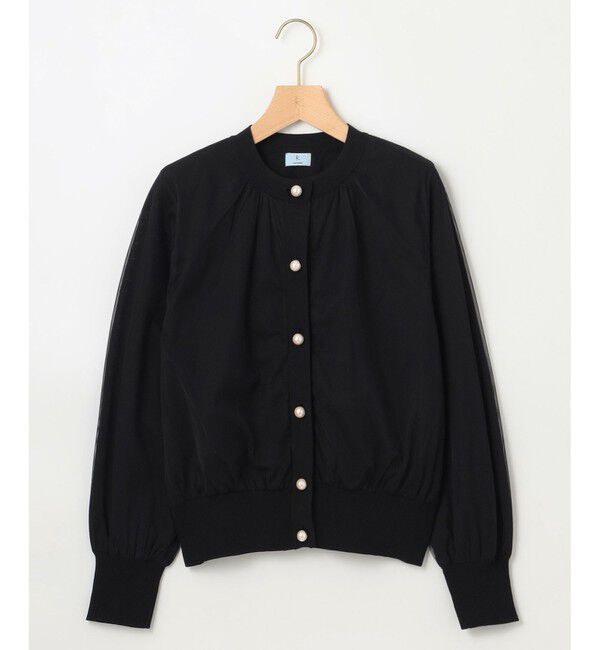 組曲「【WEB限定】チュールニット ブルゾン」|カーディガン|