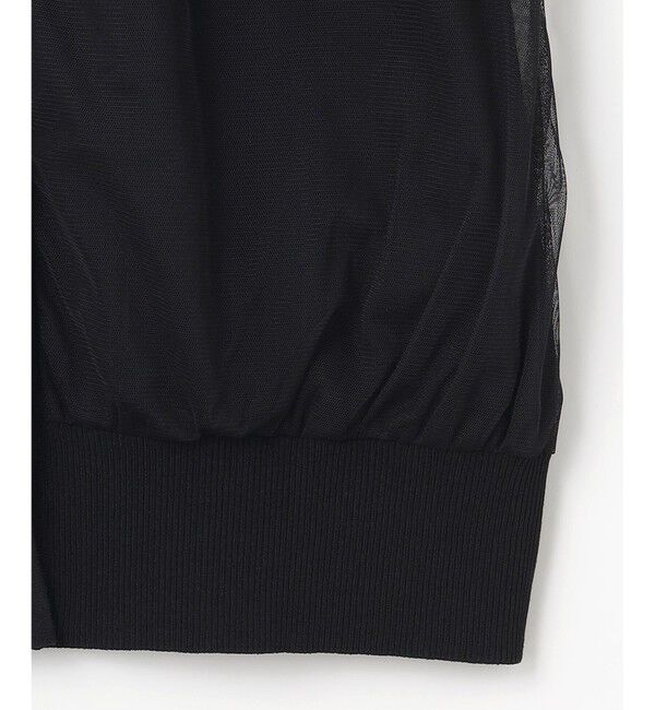 組曲「【WEB限定】チュールニット ブルゾン」|カーディガン|