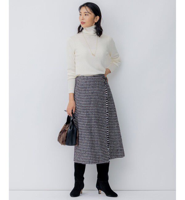 23区「【洗える】ウーステッドウール タートルネック ニット」|ニット・セーター|