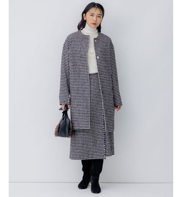 23区「【洗える】ウーステッドウール タートルネック ニット」|ニット・セーター|