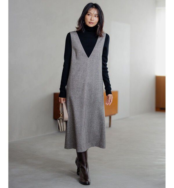 23区「【洗える】ウーステッドウール タートルネック ニット」|ニット・セーター|