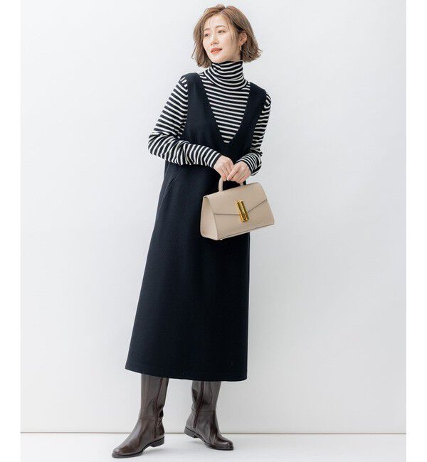 23区「【洗える】ウーステッドウール タートルネック ニット」|ニット・セーター|