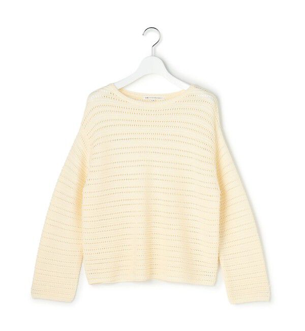 23区「コットンギマ ボートネック ニット」|ニット・セーター|