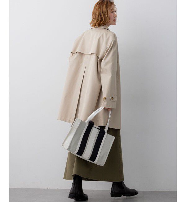 23区「エアータンブラー TCギャバジン ステンカラー コート」|ステンカラーコート|