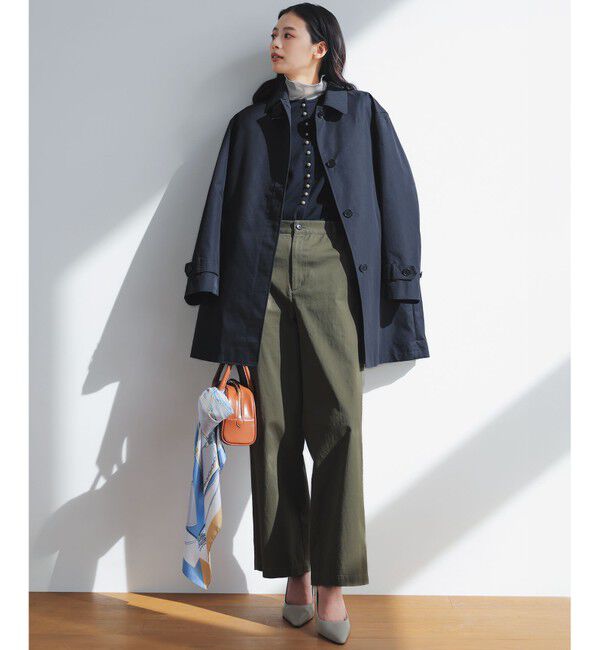 23区「エアータンブラー TCギャバジン ステンカラー コート」|ステンカラーコート|