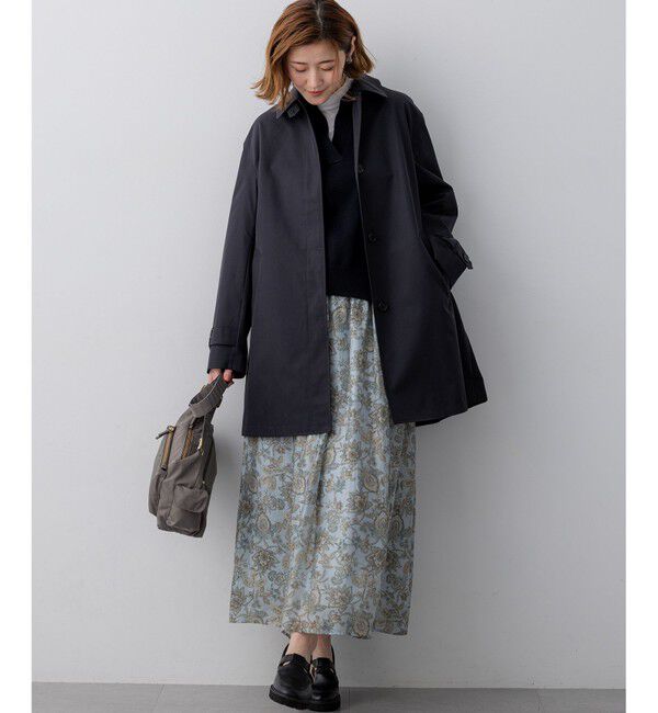 23区「エアータンブラー TCギャバジン ステンカラー コート」|ステンカラーコート|