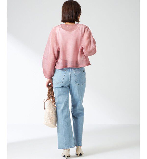 ANY SIS「【洗える】シアーランタンスリーブ カーディガン」|カーディガン|