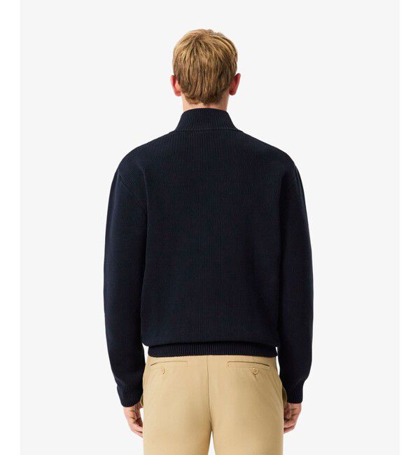 LACOSTE「コットンブレンドジップアップセーター」|ニット・セーター|