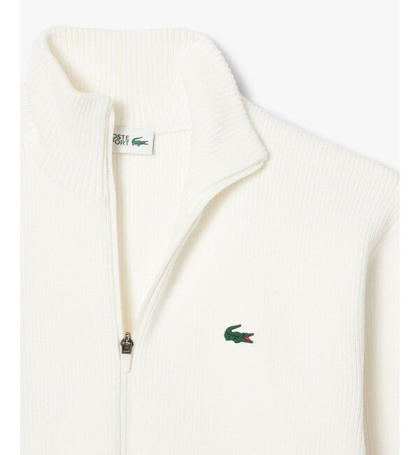 LACOSTE「コットンブレンドジップアップセーター」|ニット・セーター|