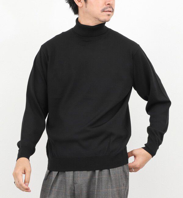 NOLLEY'S goodman「ウォッシャブル タートルネックニット 25AW」|ニット・セーター|ブラック