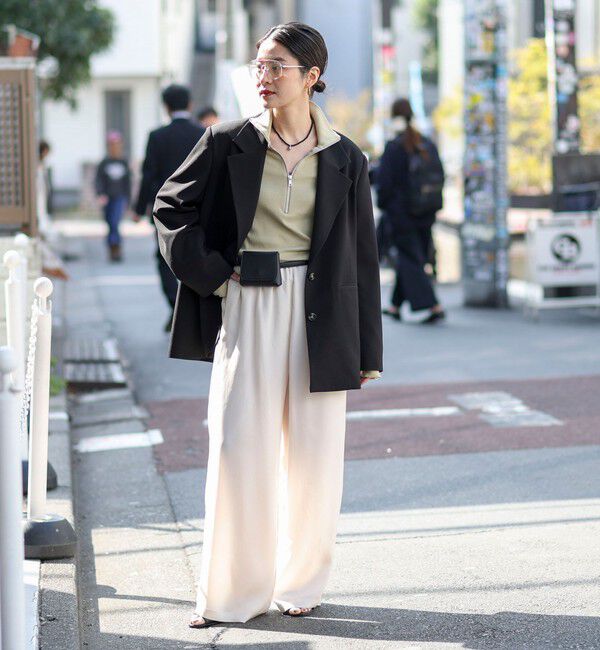 MAQWEL「《セットアップ対応》【MAQWEL/マクウェル】ウォッシャブルサテンパンツ」|その他|