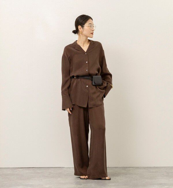 MAQWEL「《セットアップ対応》【MAQWEL/マクウェル】ウォッシャブルサテンパンツ」|その他|