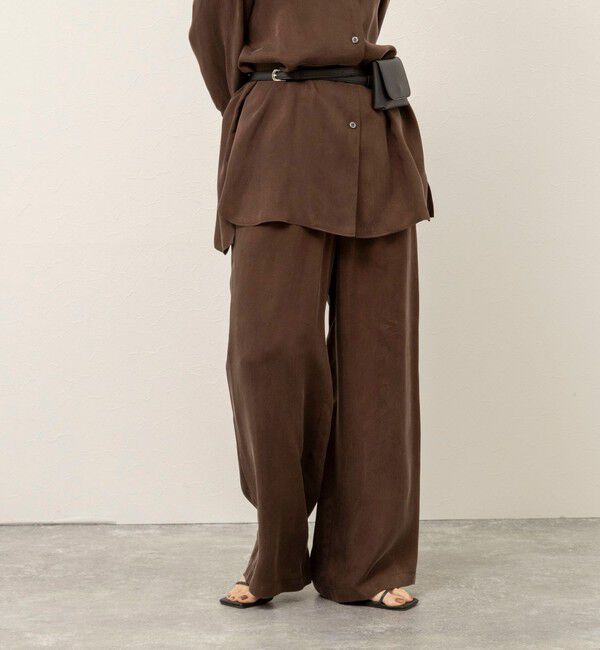 MAQWEL「《セットアップ対応》【MAQWEL/マクウェル】ウォッシャブルサテンパンツ」|その他|