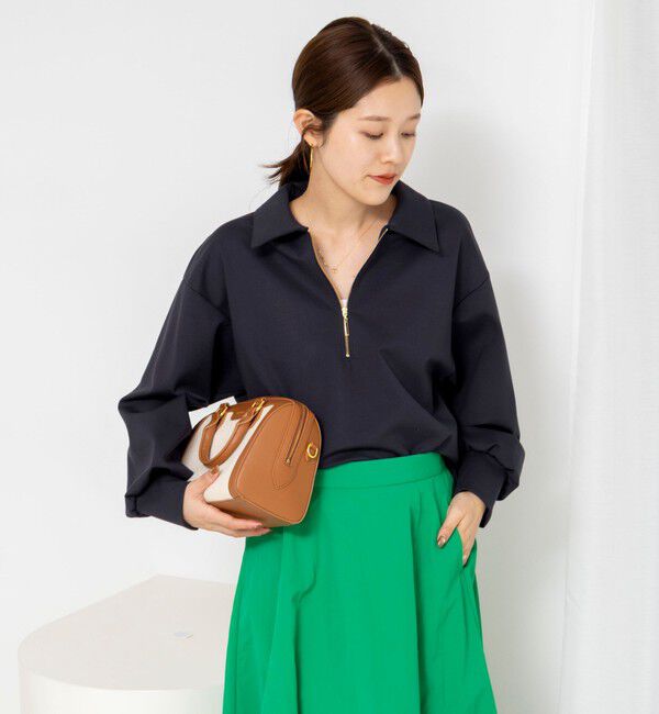 NOLLEY'S「ウォッシャブルダンボール襟付きプルオーバー」|スウェット・ジャージ|