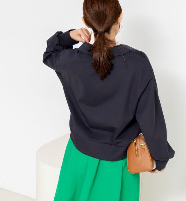 NOLLEY'S「ウォッシャブルダンボール襟付きプルオーバー」|スウェット・ジャージ|