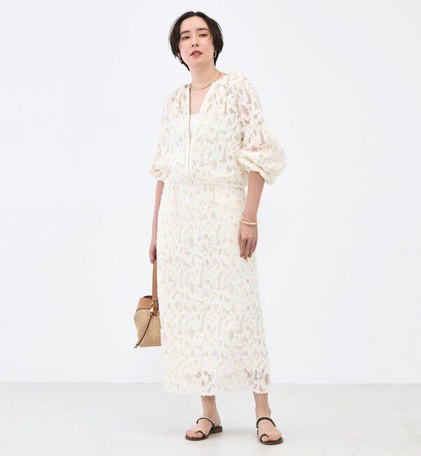 NOLLEY'S「《セットアップ対応》【KIRYU】ウォッシャブルラメジャガードブルゾン」|ブルゾン・スタジャン|