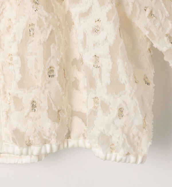 NOLLEY'S「《セットアップ対応》【KIRYU】ウォッシャブルラメジャガードブルゾン」|ブルゾン・スタジャン|