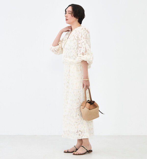 NOLLEY'S「《セットアップ対応》【KIRYU】ウォッシャブルラメジャガードブルゾン」|ブルゾン・スタジャン|