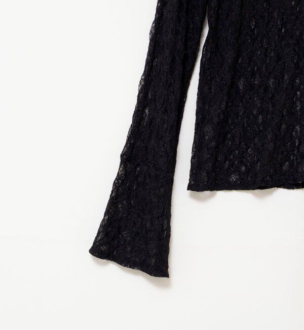 MAQWEL「【MAQWEL/マクウェル】ウォッシャブルストレッチレースシャツ」|シャツ・ブラウス|