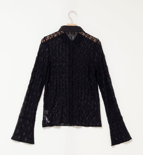 MAQWEL「【MAQWEL/マクウェル】ウォッシャブルストレッチレースシャツ」|シャツ・ブラウス|