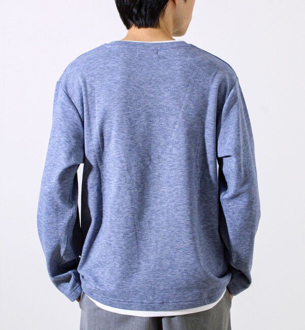 GLOSTER「【もちもち素材】ストレッチサカリバ起毛フェイクレイヤードプルオーバー」|Tシャツ・カットソー|