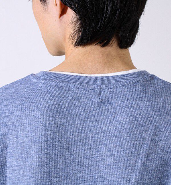 GLOSTER「【もちもち素材】ストレッチサカリバ起毛フェイクレイヤードプルオーバー」|Tシャツ・カットソー|