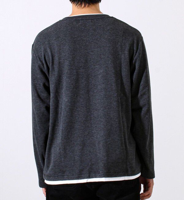 GLOSTER「【もちもち素材】ストレッチサカリバ起毛フェイクレイヤードプルオーバー」|Tシャツ・カットソー|