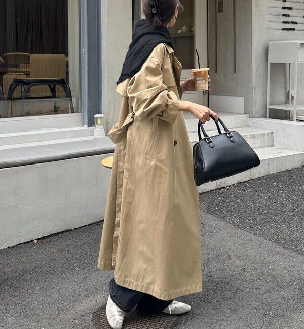 fredy emue「【発売のたびに即完売する大人気アイテム】袖ボリュームトレンチコート」|トレンチコート|