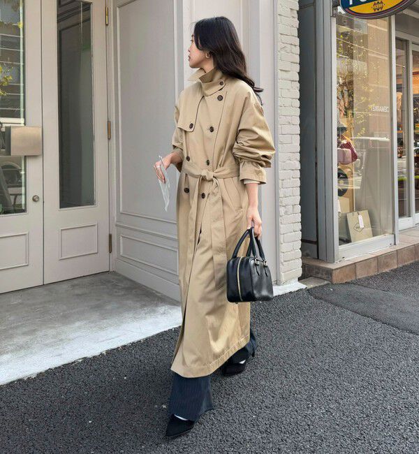 fredy emue「【発売のたびに即完売する大人気アイテム】袖ボリュームトレンチコート」|トレンチコート|