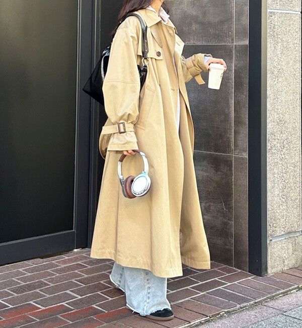 fredy emue「【発売のたびに即完売する大人気アイテム】袖ボリュームトレンチコート」|トレンチコート|