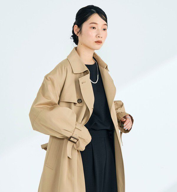 fredy emue「【発売のたびに即完売する大人気アイテム】袖ボリュームトレンチコート」|トレンチコート|