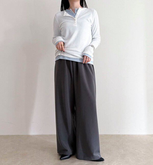 fredy emue「シアーテレコヘンリーネックプルオーバー」|Tシャツ・カットソー|