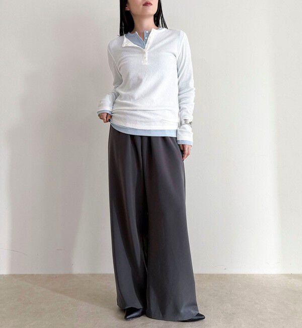 fredy emue「シアーテレコヘンリーネックプルオーバー」|Tシャツ・カットソー|