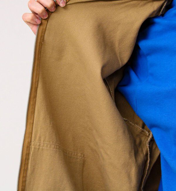 GLOSTER「【タフに着回す】キャンバス/デニム ジップパーカー」|ブルゾン・スタジャン|